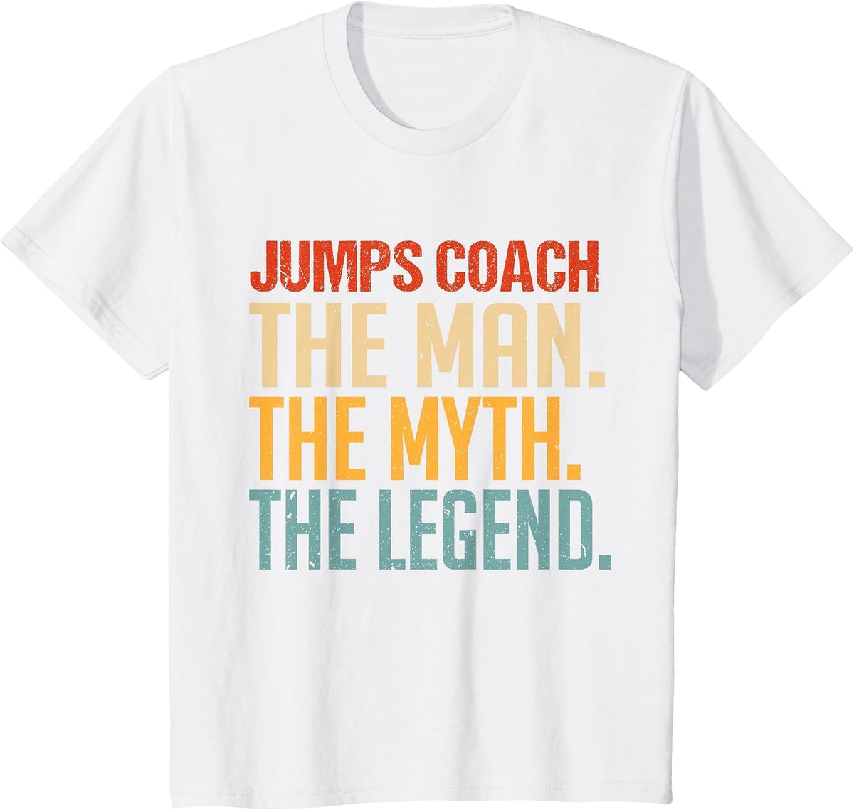 Funny Track & Field Jumping Jumps Coach Saying T-Shirt - White