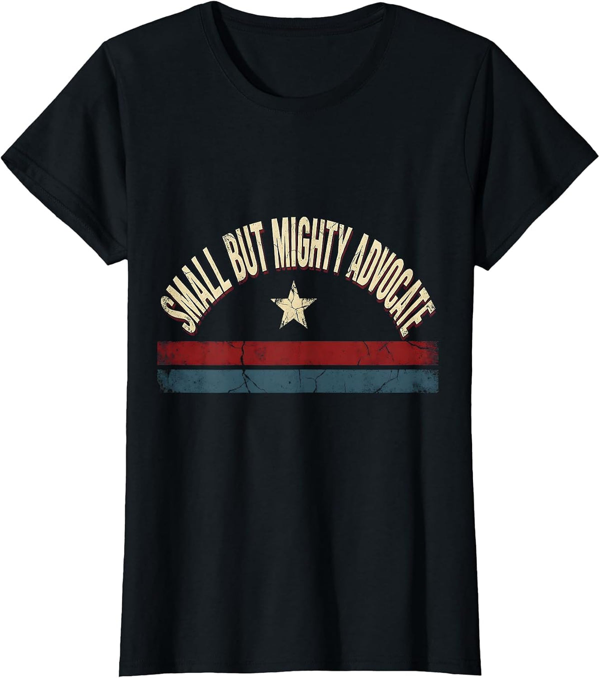 Women's Small But Mighty Advocate NICU Nurse Design T-Shirt - Black