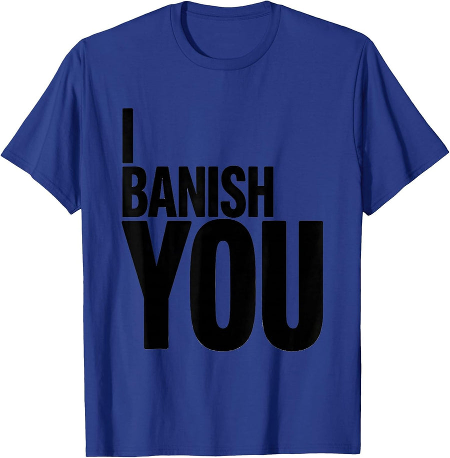 I Banish You Minimalist Shakespeare Literary Drama Humor T-Shirt - Royal Blue