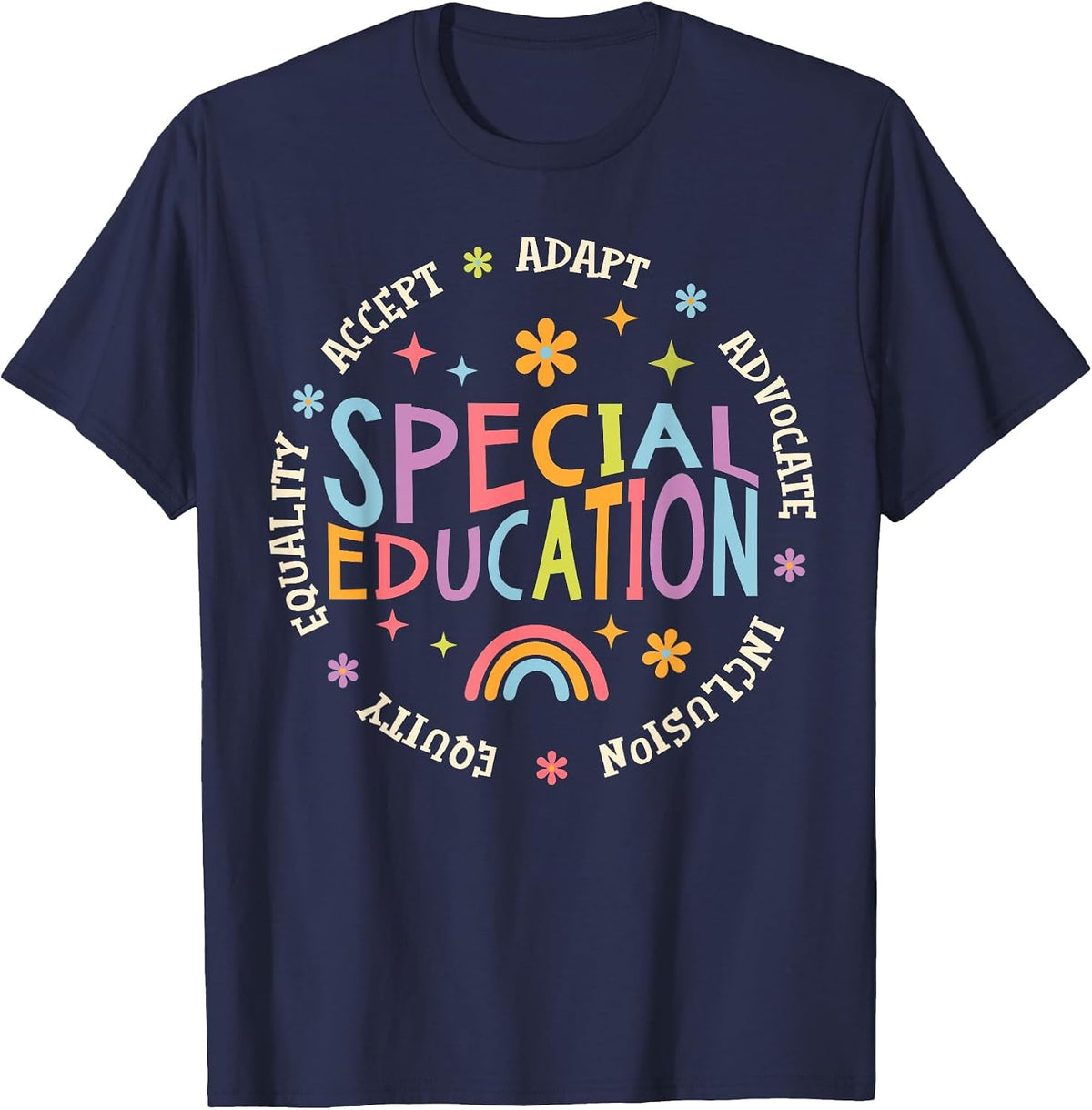 Special Education Teacher Autism Awareness for Men Women T-Shirt - Navy Blue