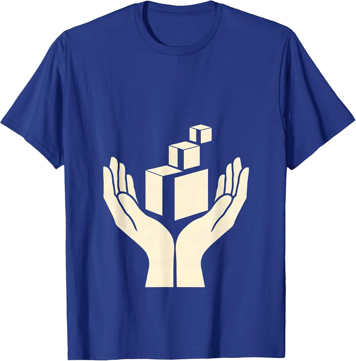 Special Education Teacher Alphabet Block Staircase T-Shirt - Royal Blue