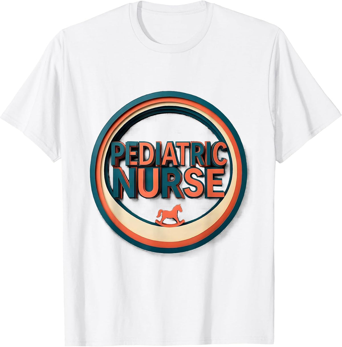 Men's Pediatric Nurse Cute Animal Paper Cutout NICU PICU Nurse T-Shirt - White