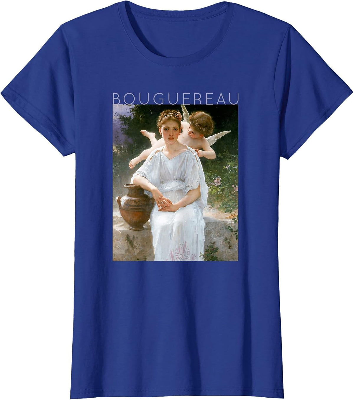 William-Adolphe Bouguereau - Whisperings of Love T-Shirt - Royal Blue