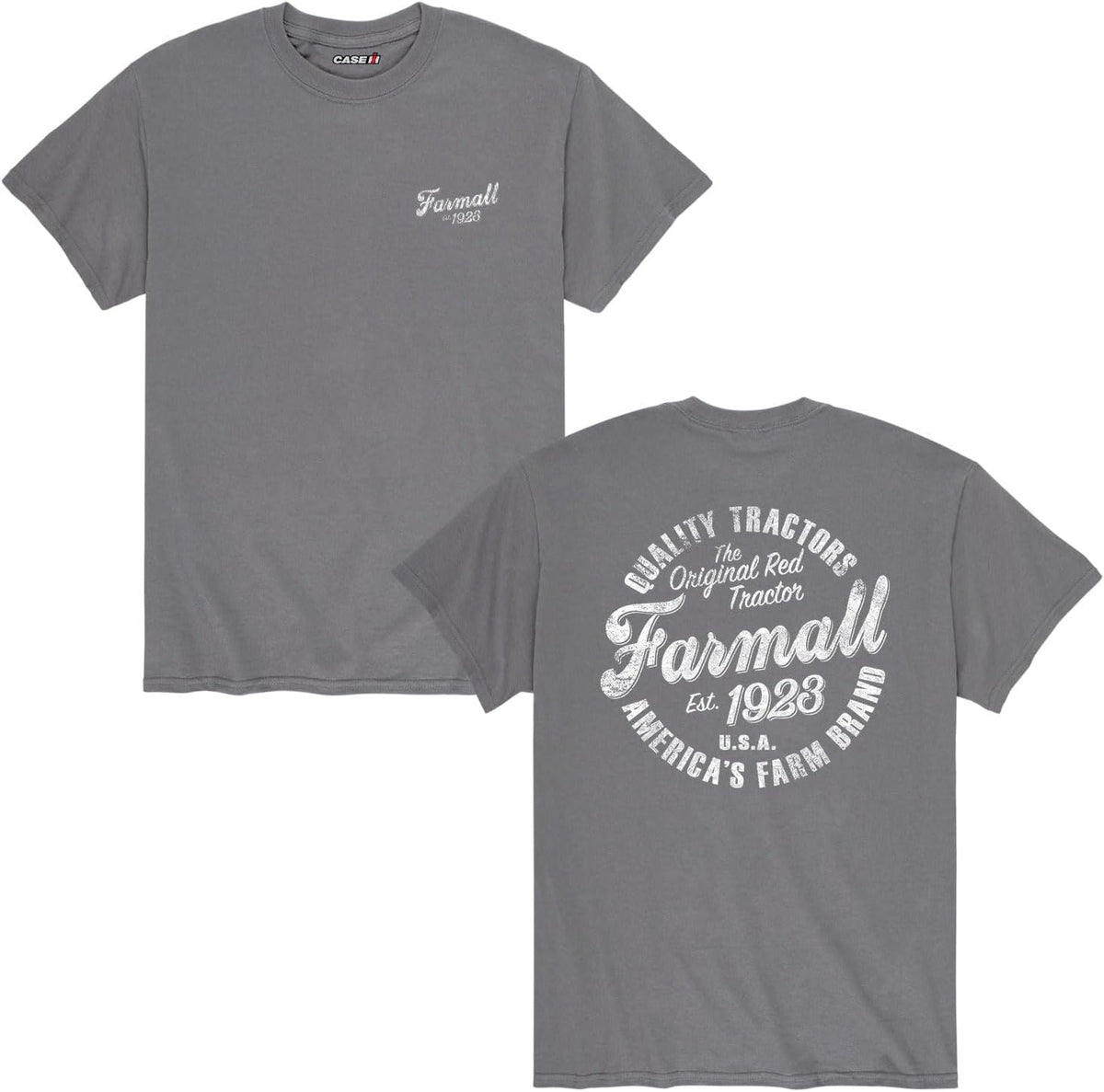 Country Casuals Farmall Circle - Men's Short Sleeve Graphic T-Shirt - Charcoal
