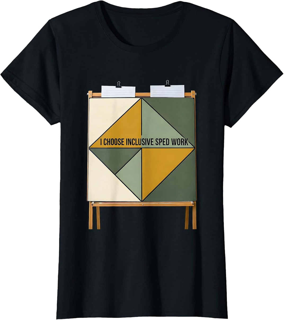 I Choose Inclusive SPED Work Inspirational Teacher Autism T-Shirt - Black