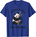 Panda Hugs No Charge Cute Panda Lover Humor Gift T-Shirt - Royal Blue