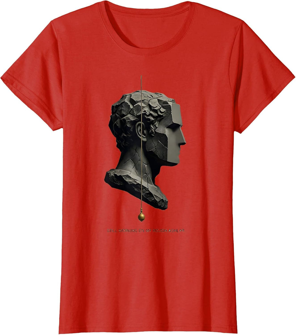 Women's Still Working On My Rough Ashlar Freemason Masonic Fraternal T-Shirt - Red