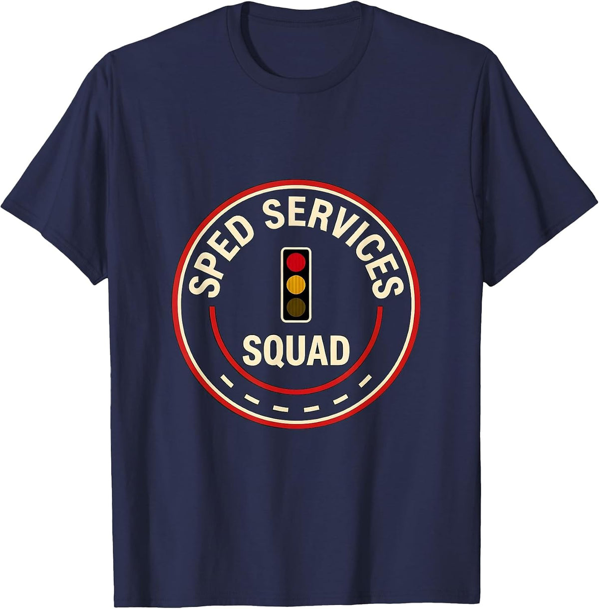 SPED Services Squad Special Education Teacher Team Pride T-Shirt - Navy Blue