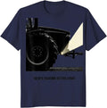 No Use Waiting On The Light Funny Farmer Tractor Heritage T-Shirt - Navy Blue