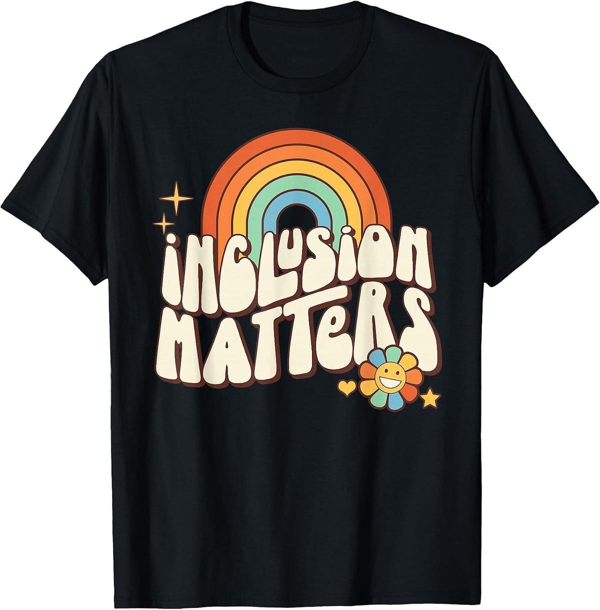 Special Education SPED Teacher Autism Inclusion Matters T-Shirt - Black