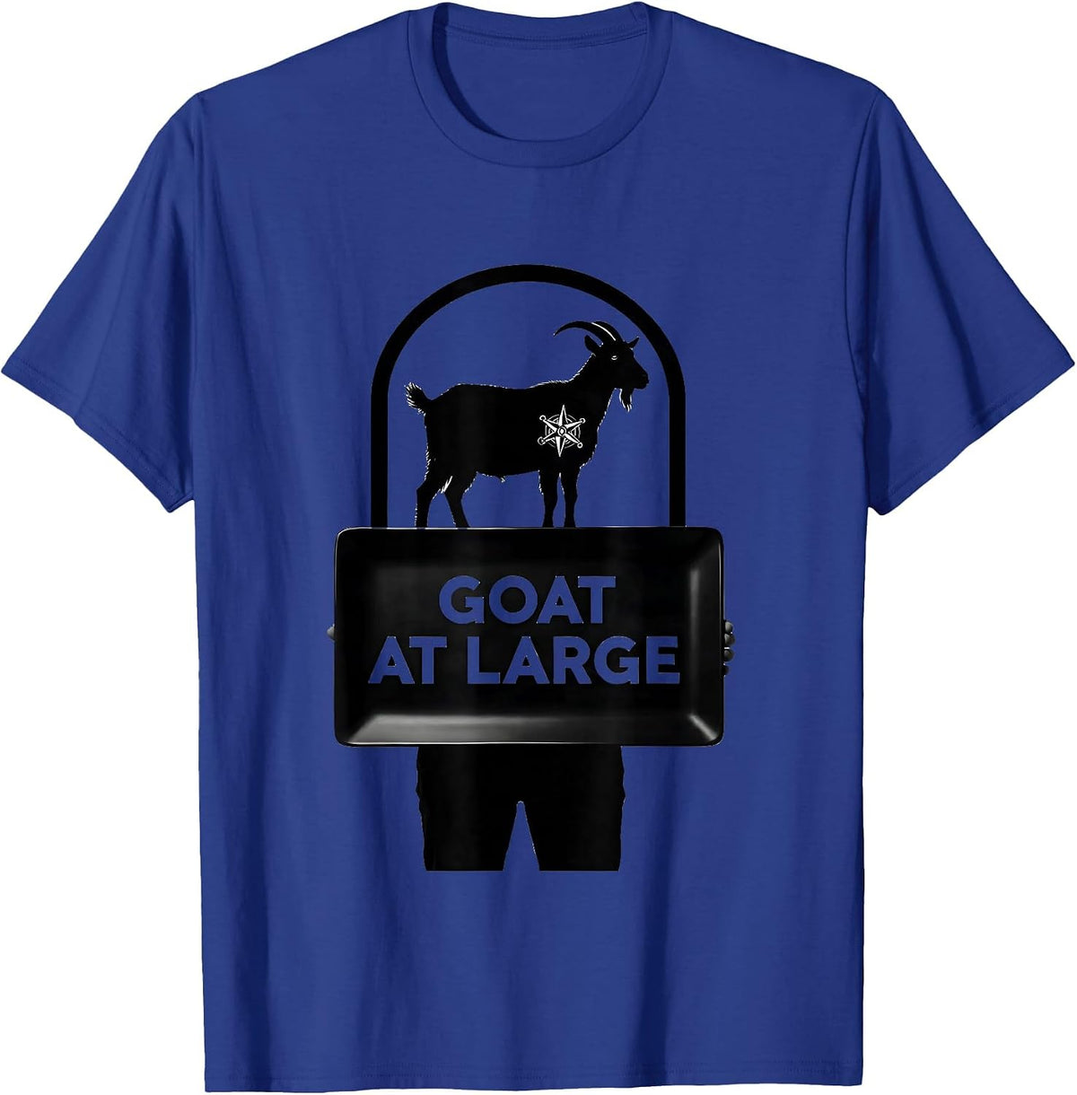 Men's Goat At Large Freemason Square And Compass Lodge Pride T-Shirt - Royal Blue