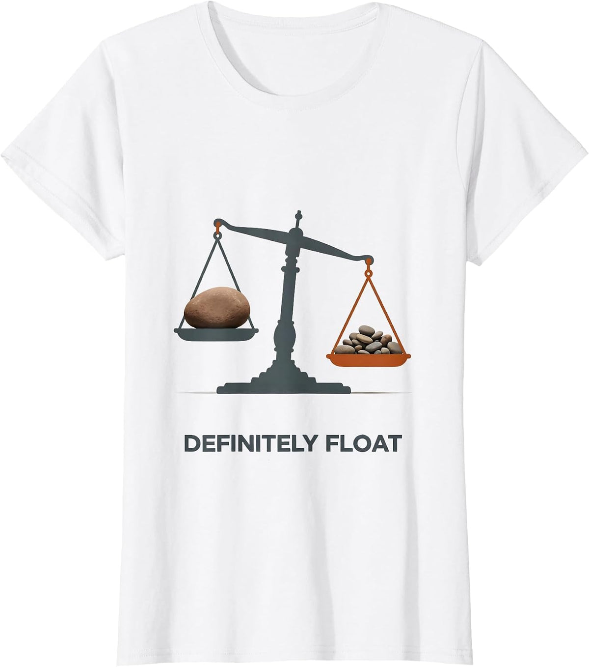 Definitely Float Funny Rock Collector Geology Humor T-Shirt - White