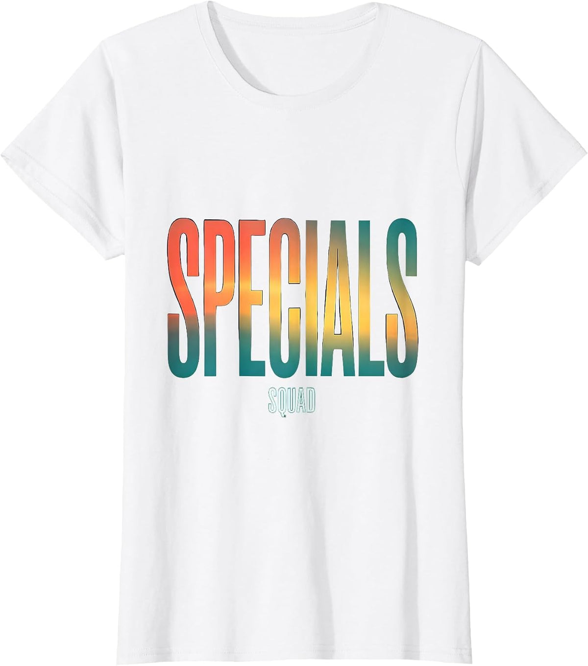 Specials Squad Gradient Back To School Staff Appreciation T-Shirt - White