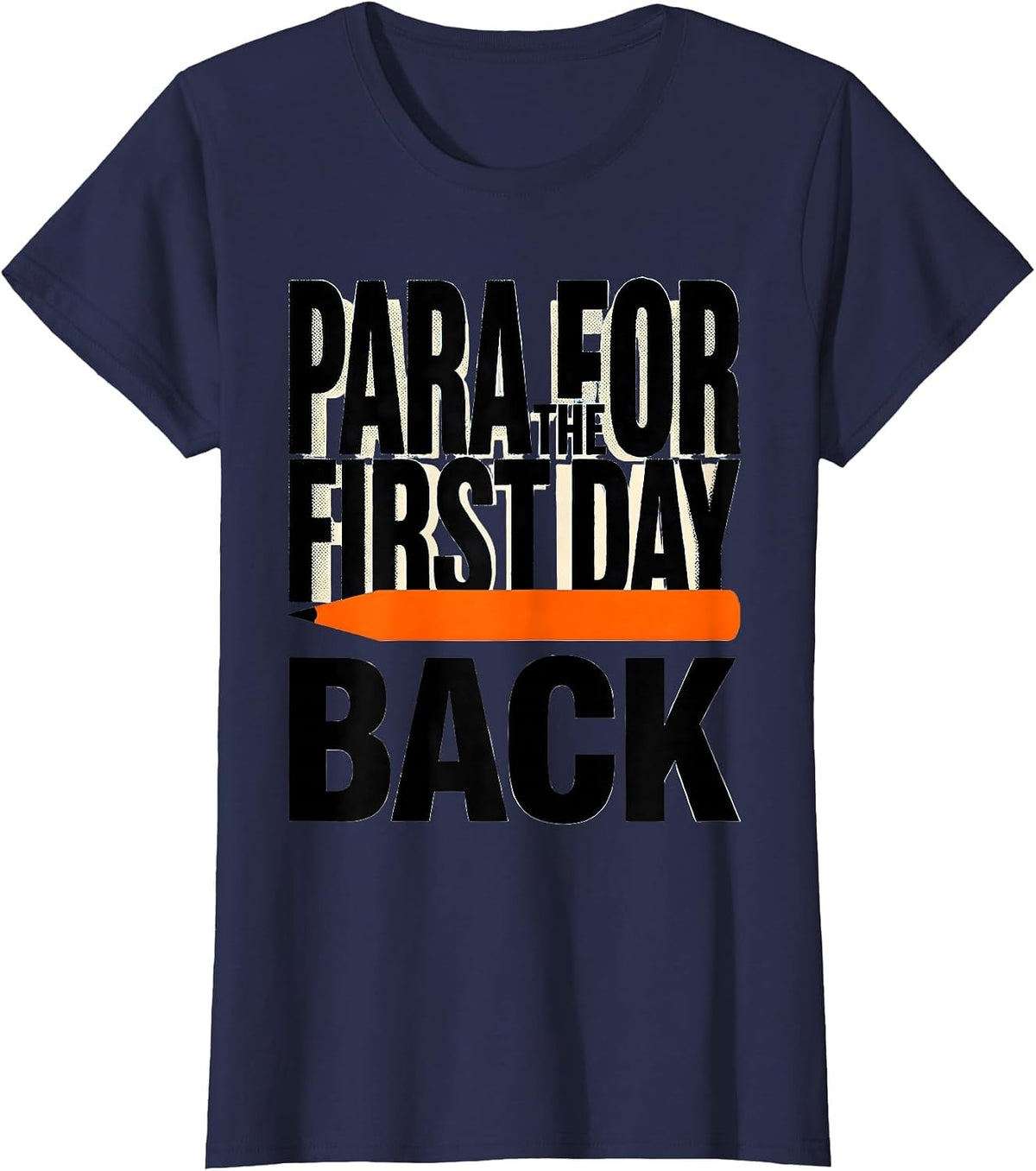 Women's Para For The First Day Back Brutalist Graphic T-Shirt - Navy Blue