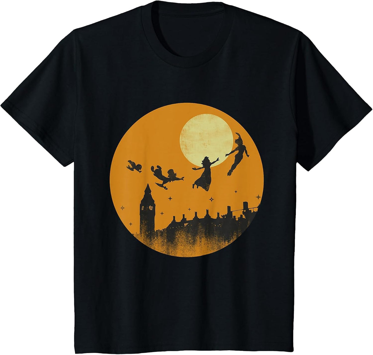 Disney Peter Pan and Darling Children Halloween T-Shirt - Black
