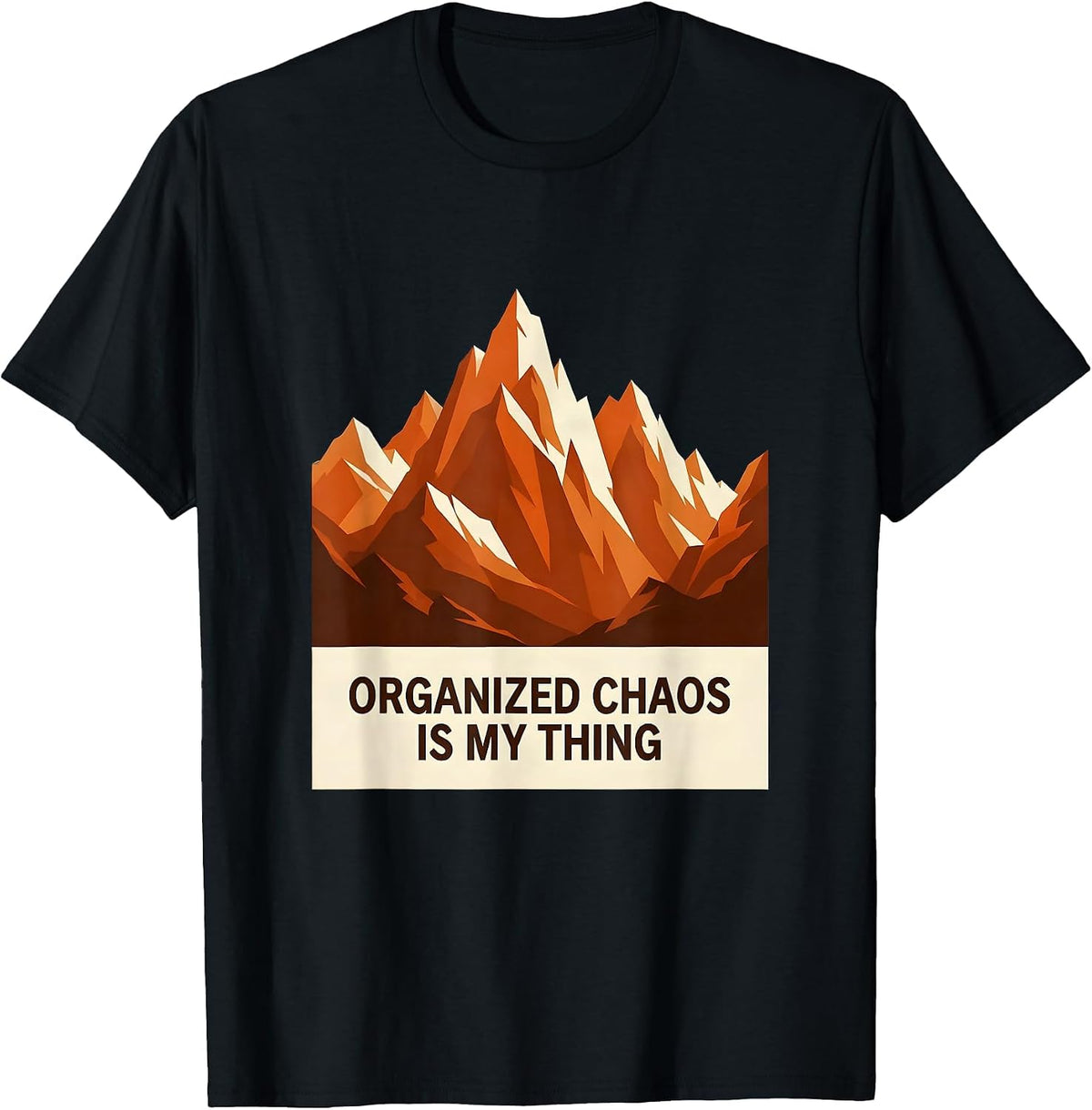 Men's Chaos Coordinator Organized Chaos Is My Thing T-Shirt - Black