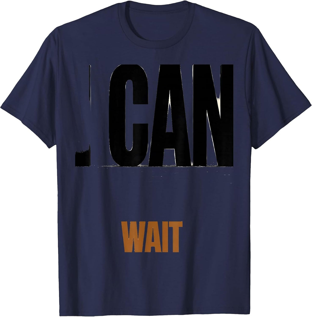 I Can Wait Funny Basset Hound Dog Lover Gift for Dad T-Shirt - Navy Blue