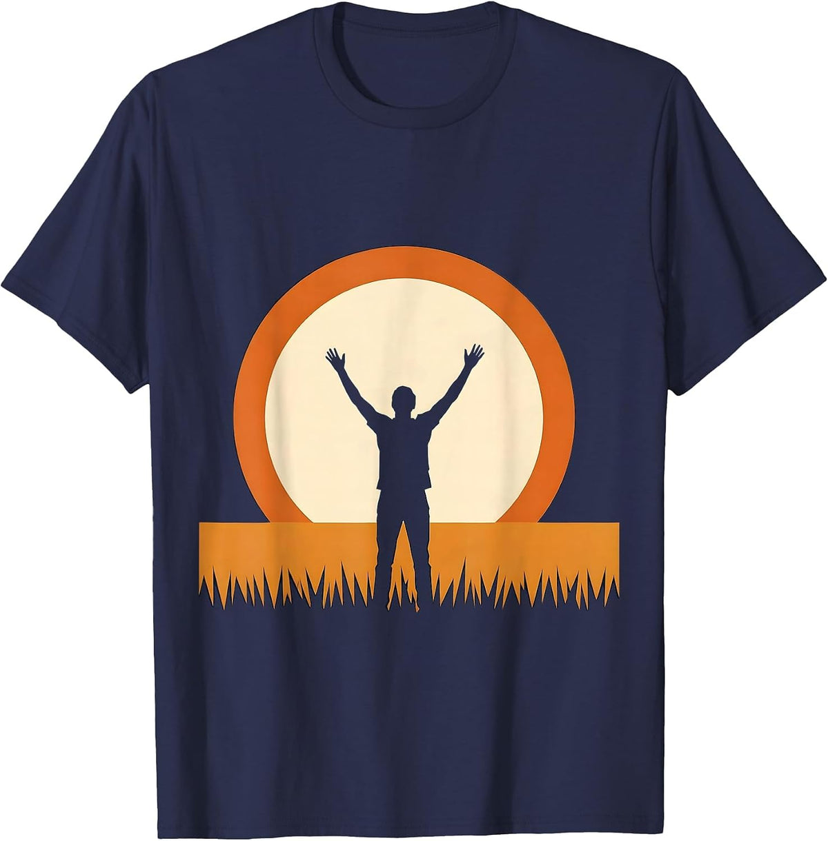 Soccer Dad Sideline Cheering Graphic T-Shirt - Navy Blue