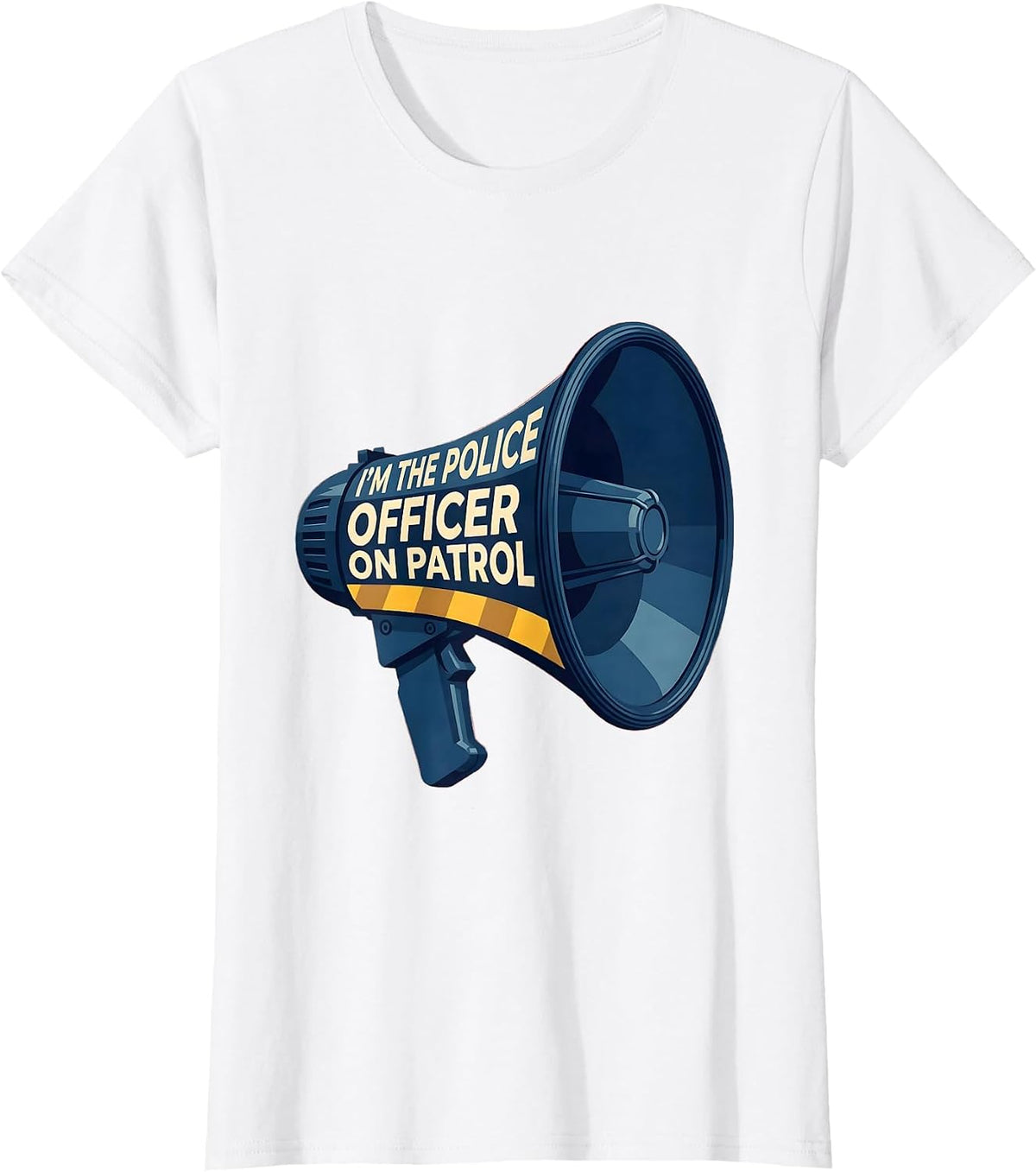 I'm The Police Officer On Patrol Funny Police Officer Kids T-Shirt - White