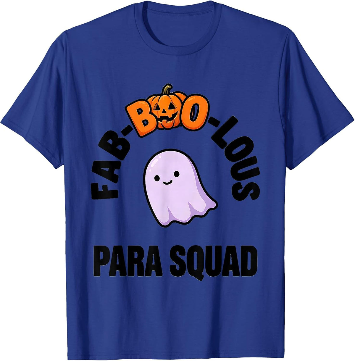 Fab-Boo-Lous Para Squad Cute Kawaii Halloween Para Squad T-Shirt - Royal Blue