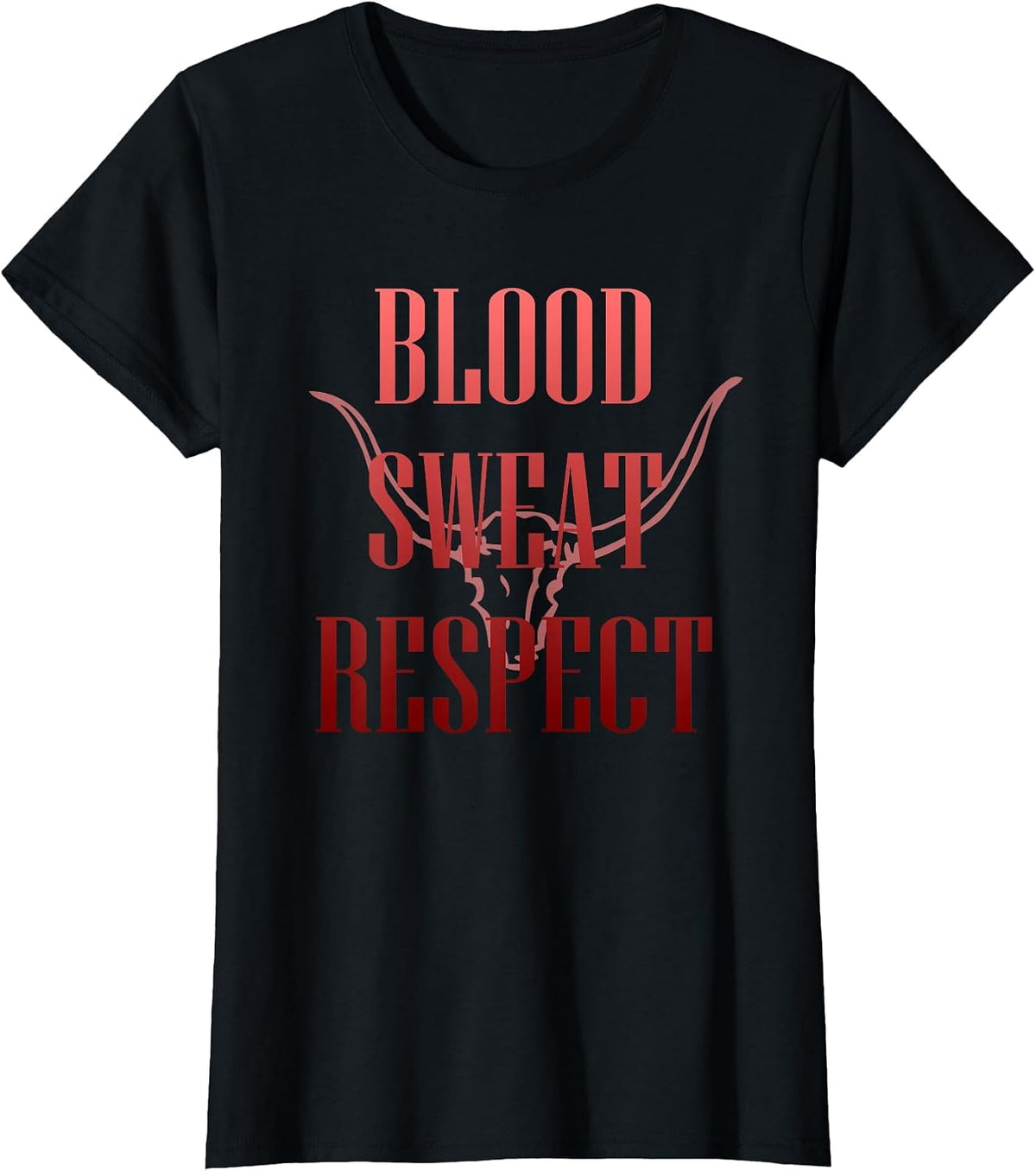 Blood Sweat Respect Motivation in the Gym - Anger Mode T-Shirt - Black