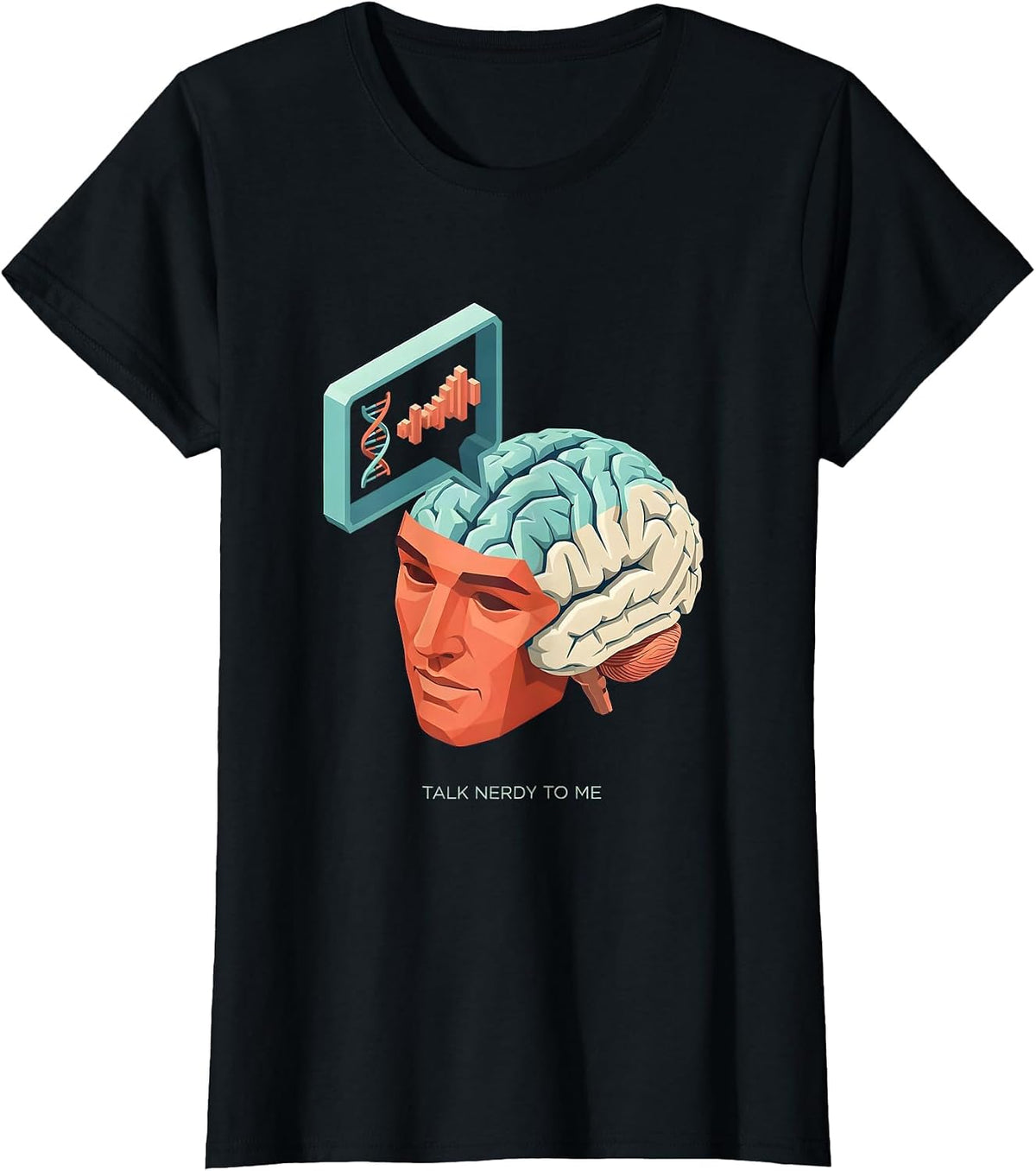 Women's Talk Nerdy To Me Speech Therapy Design T-Shirt - Black