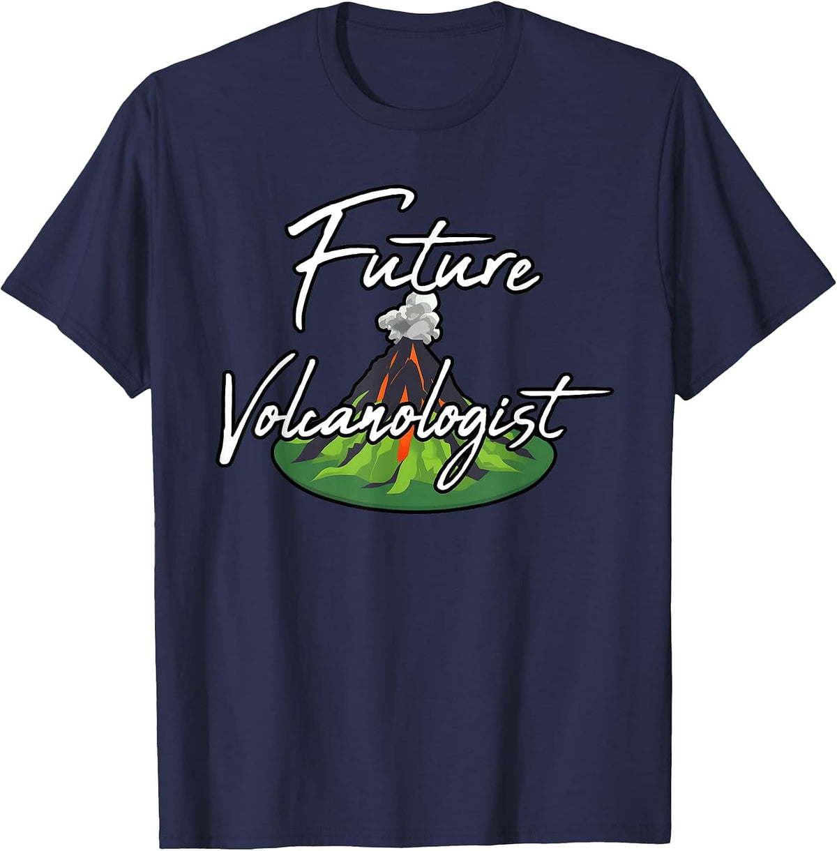 Future Volcanologist Lava Geologists Student Volcano Lover T-Shirt - Navy Blue