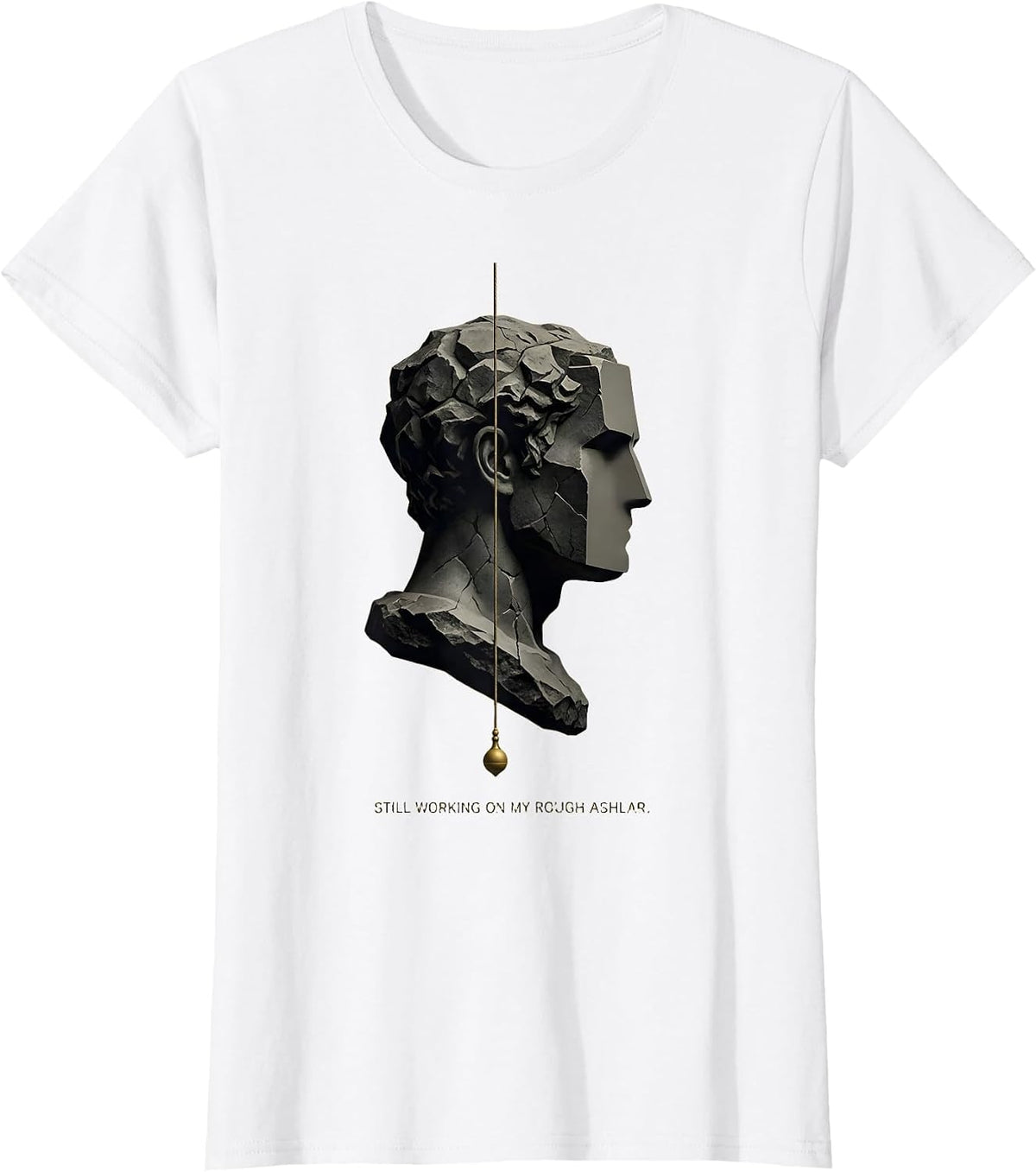 Women's Still Working On My Rough Ashlar Freemason Masonic Fraternal T-Shirt - White