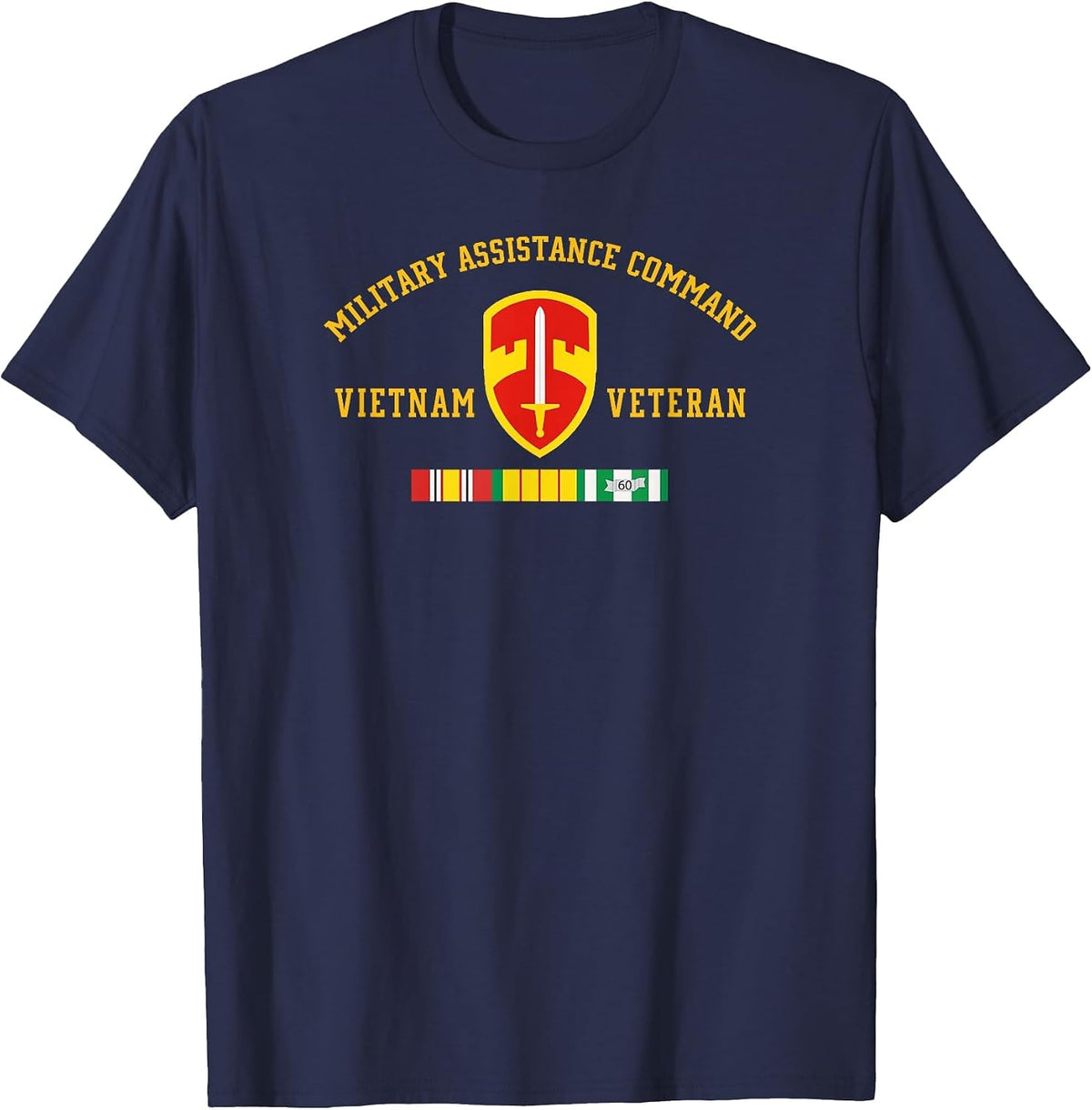 Military Assistance Command Vietnam Veteran Papa Veteran Day T-Shirt - Navy Blue