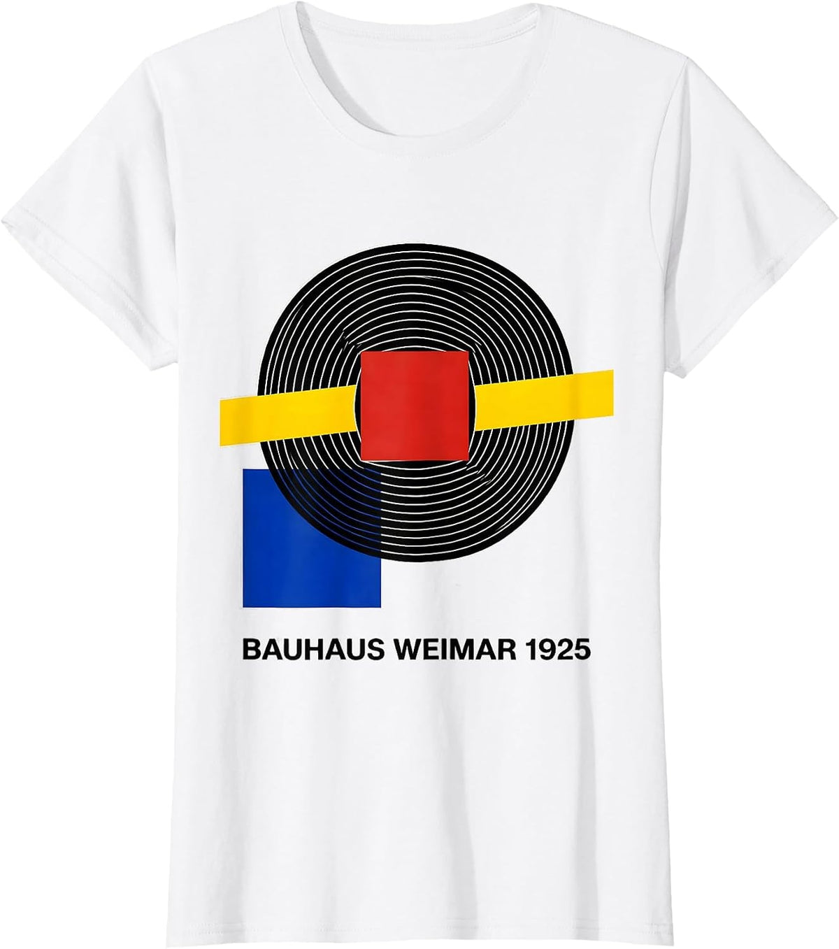 Bauhaus Weimar 1925 Bauhaus Modernist Art History Design T-Shirt - White