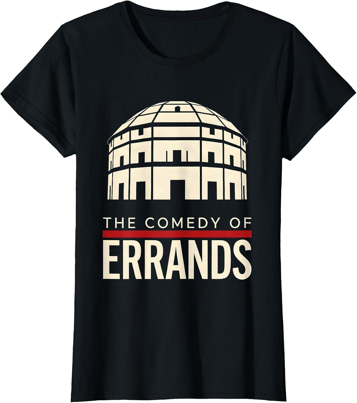 The Comedy Of Errands Funny English Literature Teacher T-Shirt - Black