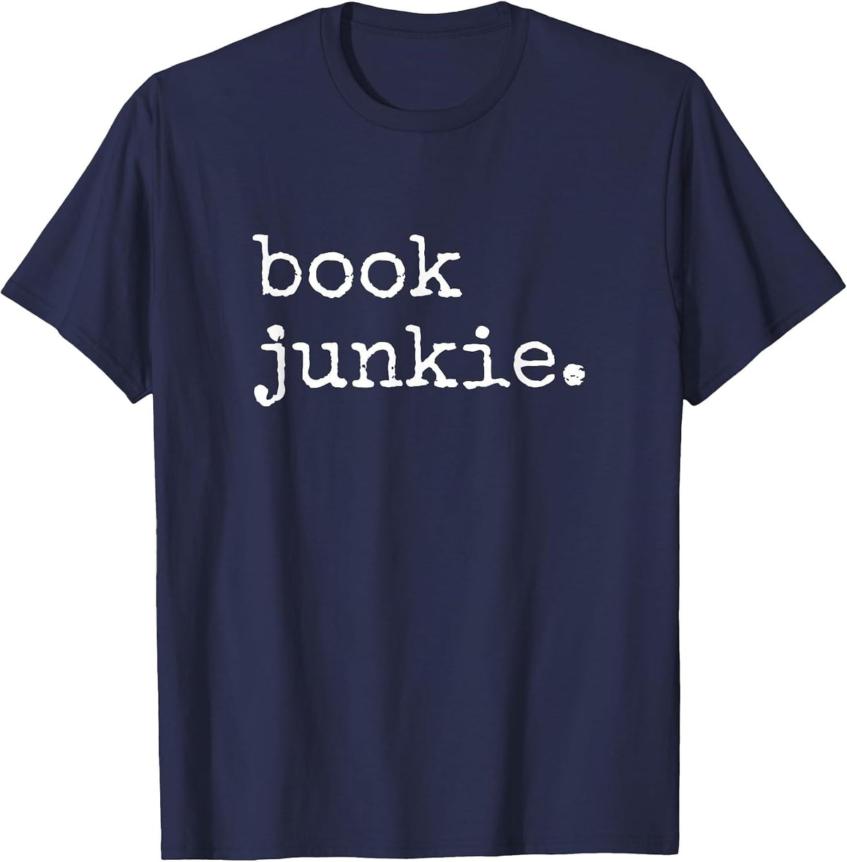 Book Junkie Reading T-Shirt - Navy Blue