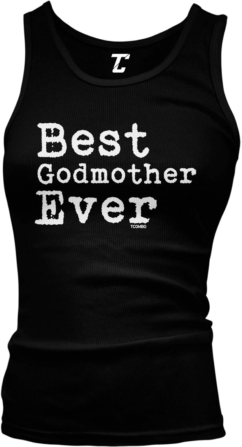 Best Godmother Ever - Mother's Day Juniors Tank Top - Black