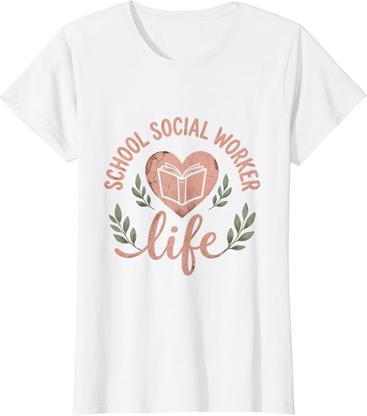 School Social Worker Life Graphic Design T-Shirt - White