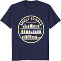 Shelf Stable Solutions Funny Pantry Humor Design T-Shirt - Navy Blue