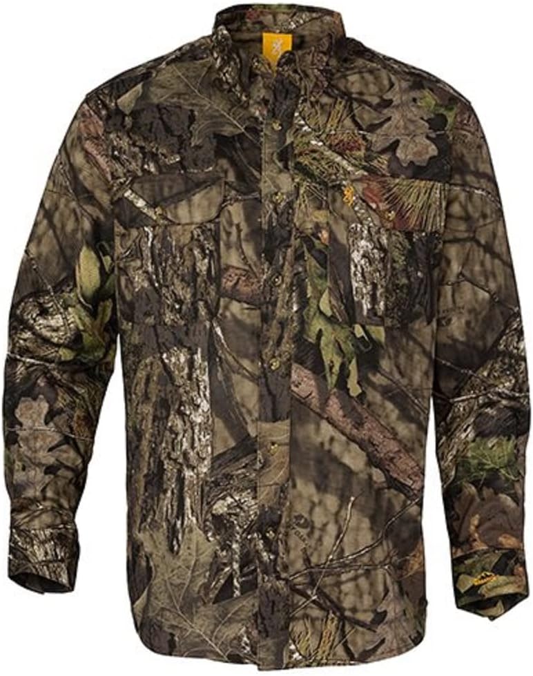 Browning Wasatch-CB Long Sleeve Shirt, Mossy Oak Break-Up Country, Small - As Pictured