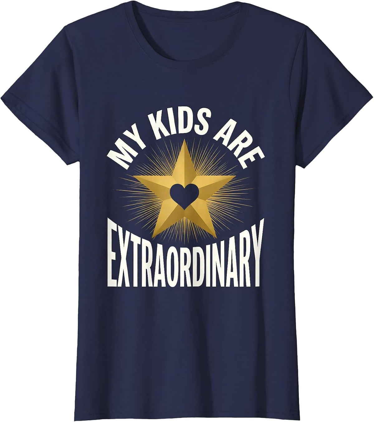 Women's My Kids Are Extraordinary Special Education Teacher T-Shirt - Navy Blue