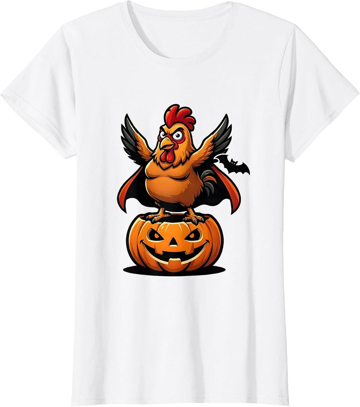 Chicken Halloween Costume Funny Farm Lover Humor T-Shirt - White