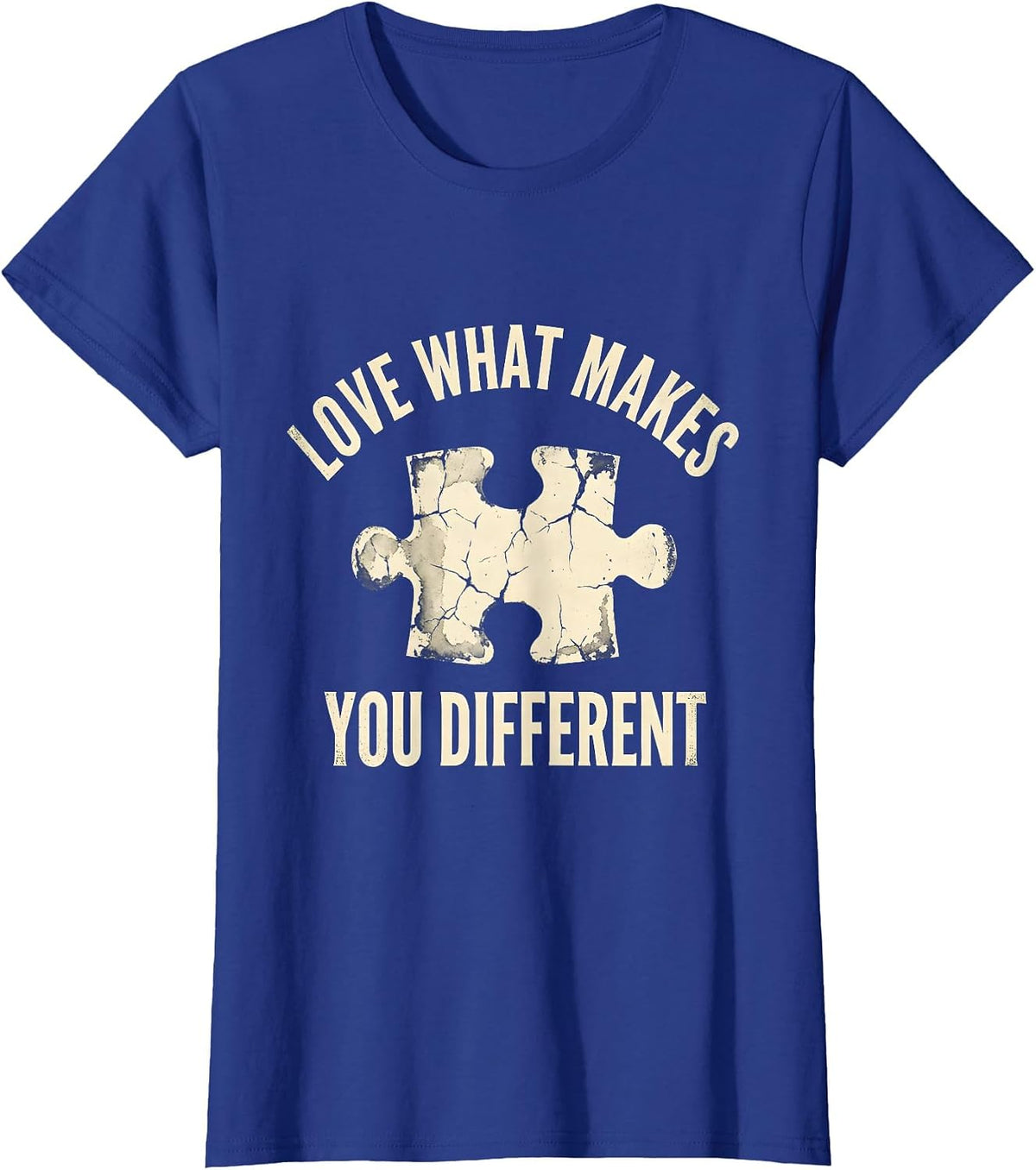 Women's Love What Makes You Different Special Ed Teacher T-Shirt - Royal Blue