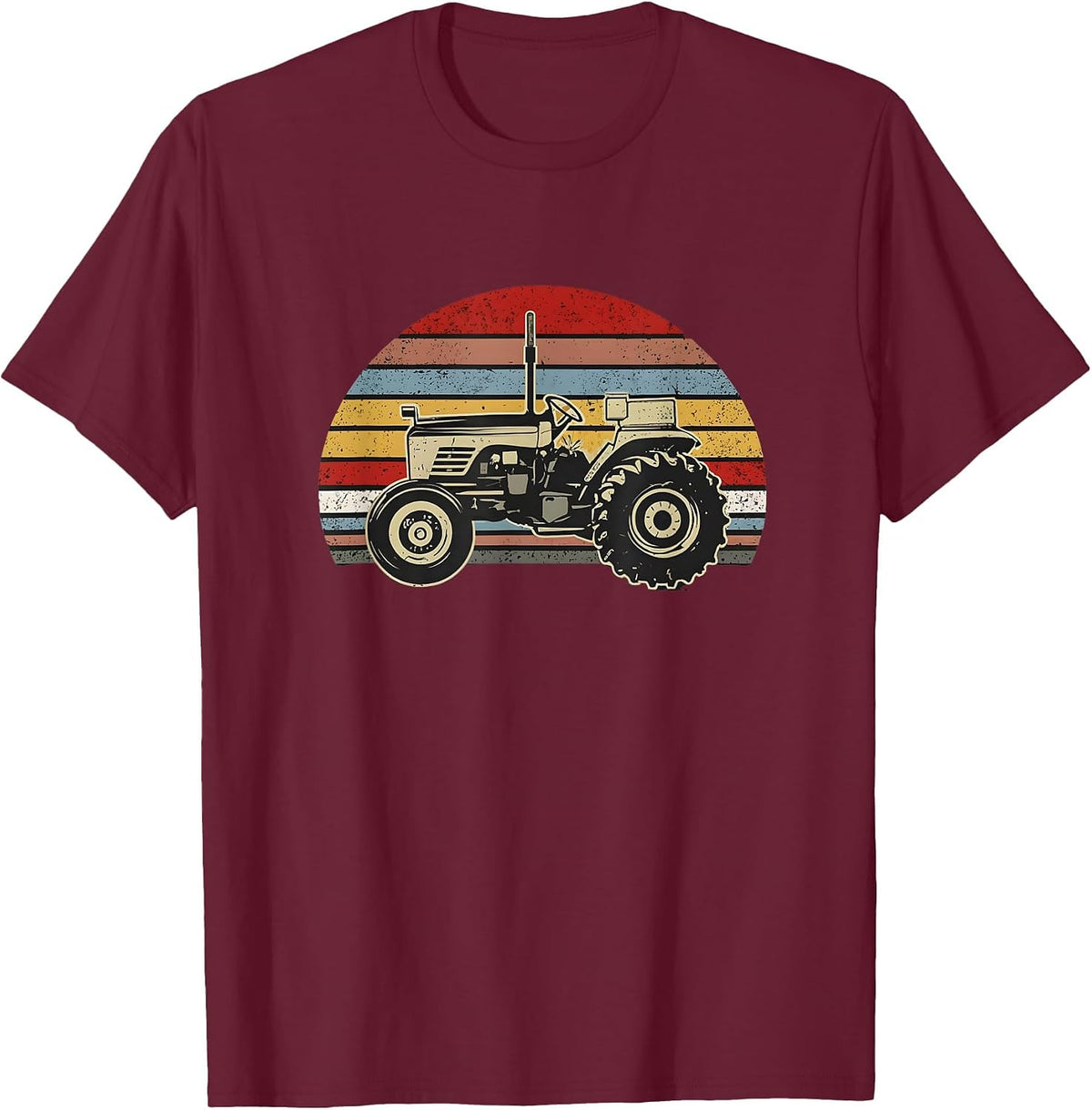 Vintage Masey Ferguson F40 Tractor Product Farmer T-Shirt - Burgundy