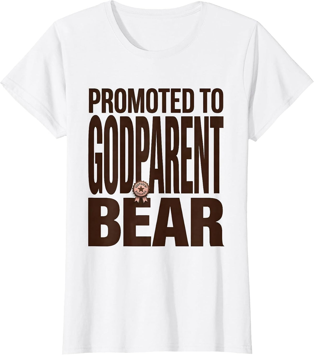 Women's Promoted To Godparent Bear Cute Bear Family Matching Baby T-Shirt - White