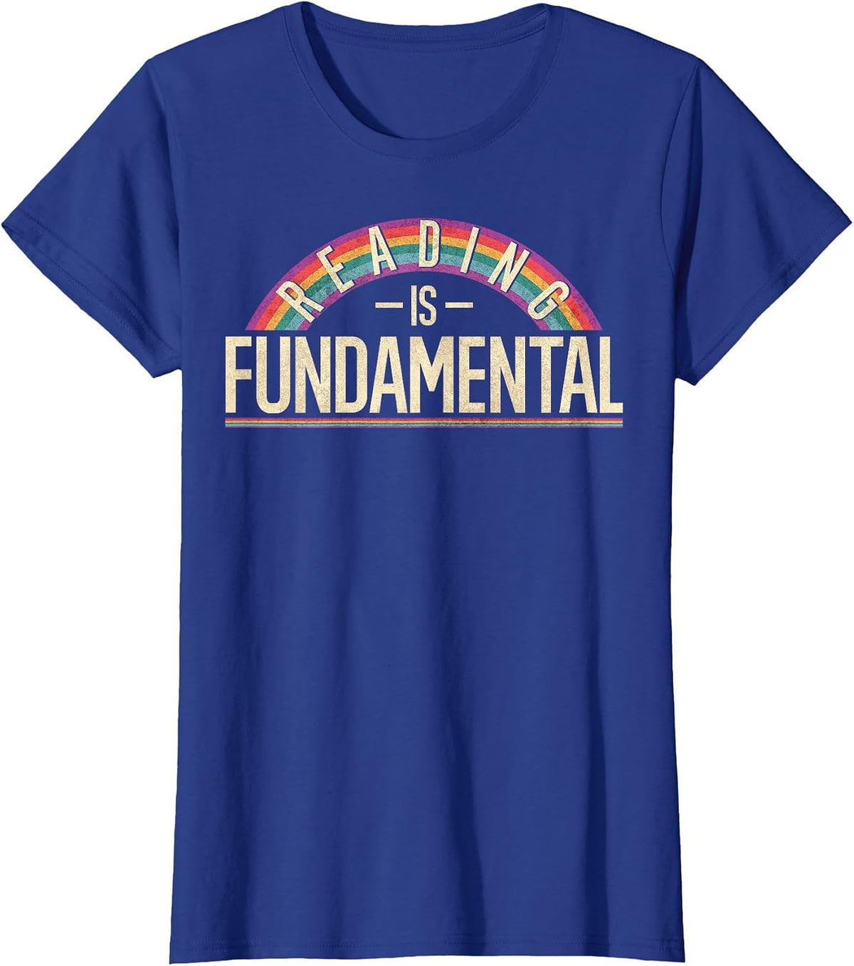Reading is Fundamental Poetry, Bookworm and Book Reader T-Shirt - Royal Blue
