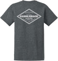 Saddleback Supply Men's Truck & Tractor Logo Heavy Cotton Tees - Dark Heather \/ White Truck & Tractor Logo