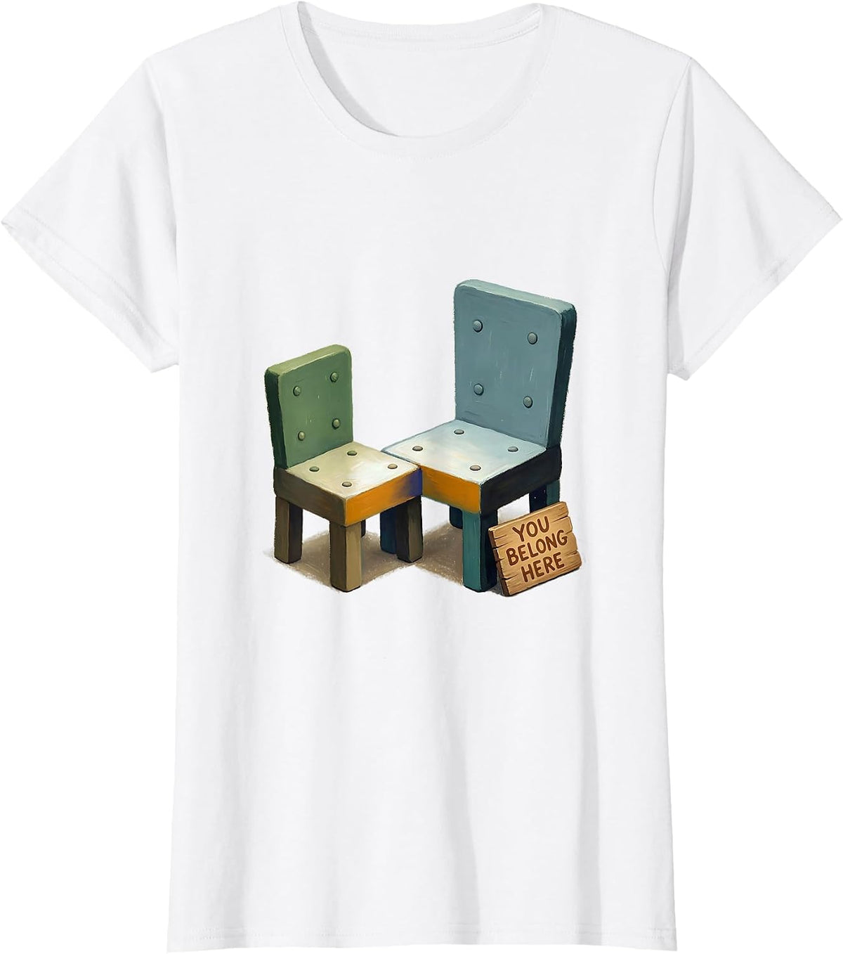 You Belong Here Storybook Special Education Teacher Autism T-Shirt - White