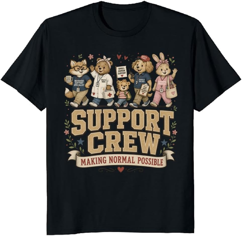 School Paraprofessional T-Shirt Staff Humor Vintage Seal Tee - S7