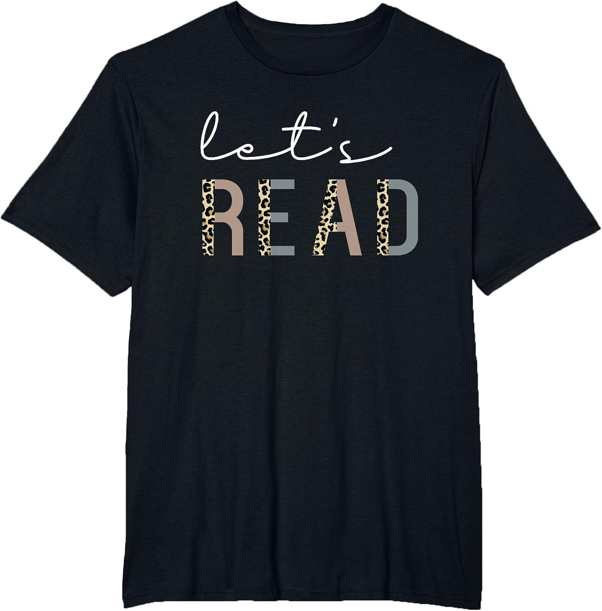 Let's Read Book Nerd Reading Book Lover Librarian Teacher T-Shirt - Black