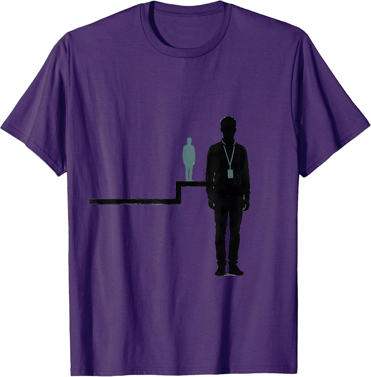 Para Support Staff Minimalist Humor Appreciation T-Shirt - Purple