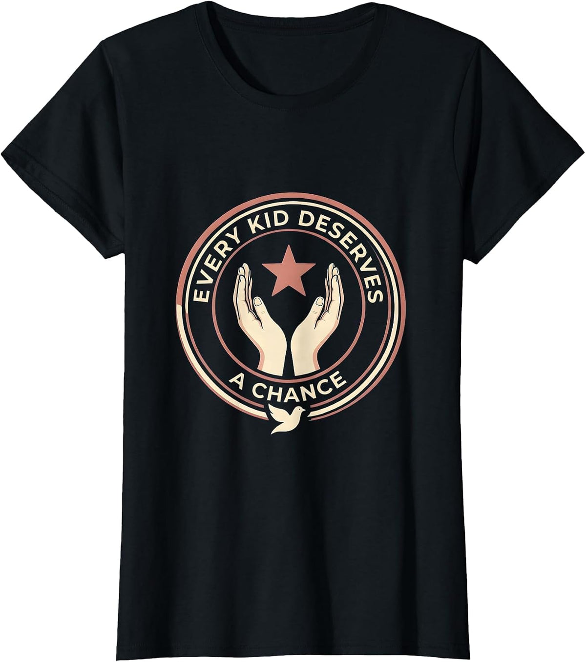 Women's Every Kid Deserves A Chance Sped Teacher Design T-Shirt - Black