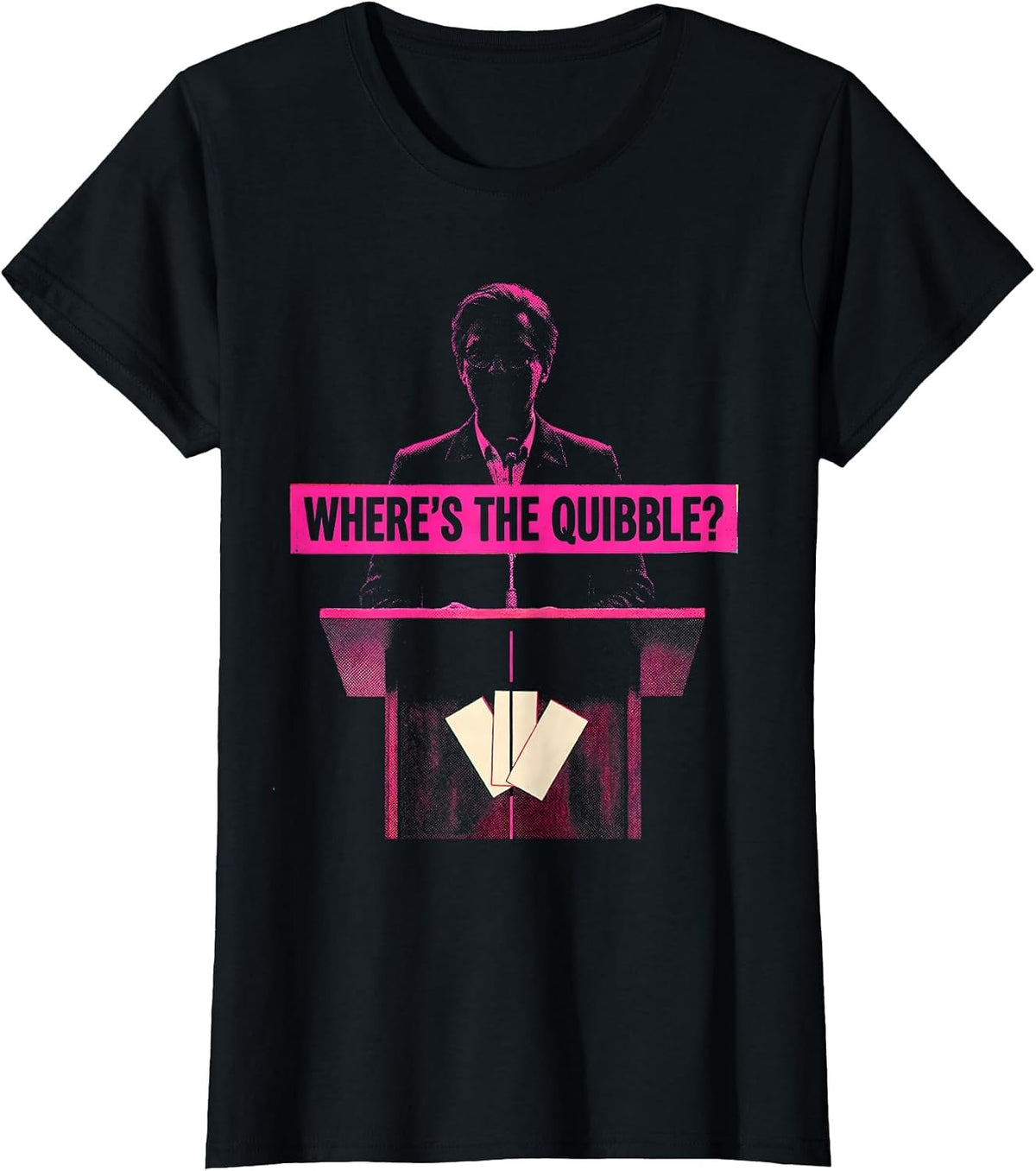 Where's The Quibble? Funny Shakespeare Literature Teacher T-Shirt - Black
