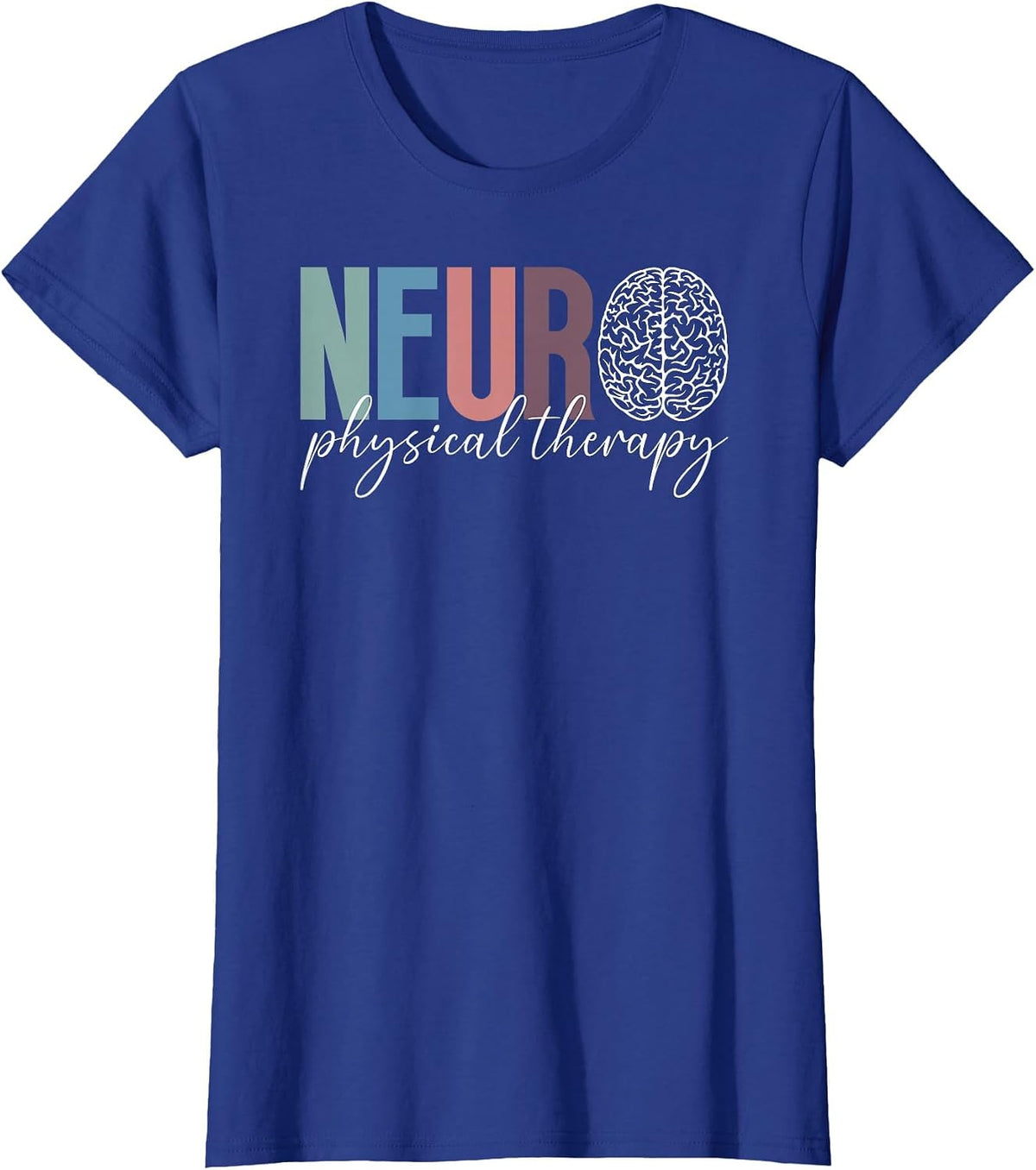 Neuro Physical Therapy Boho Neuro Physical Therapist T-Shirt - Royal Blue